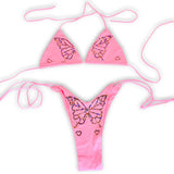 Gigi Cotton Candy Rhinestone Butterfly Bikini