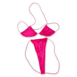 Hot Pink Satin Teeny Tiny Micro 'Kini