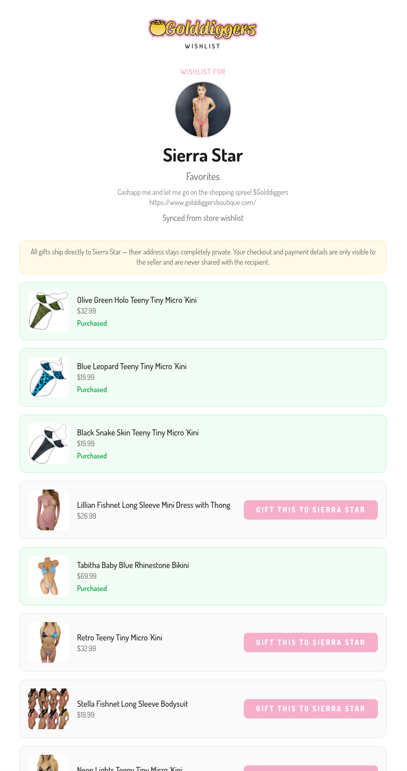 Your Fans Want to Spoil You — Now They Can (Without Knowing Your Address)