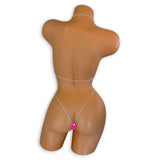 Hot Pink Polka Dot Teeny Tiny Micro 'Kini
