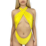 Yellow Criss-Cross Ann Bodysuit