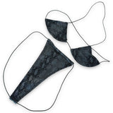 Black Snake Skin Teeny Tiny Micro ‘Kini