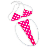Hot Pink Polka Dot Teeny Tiny Micro 'Kini