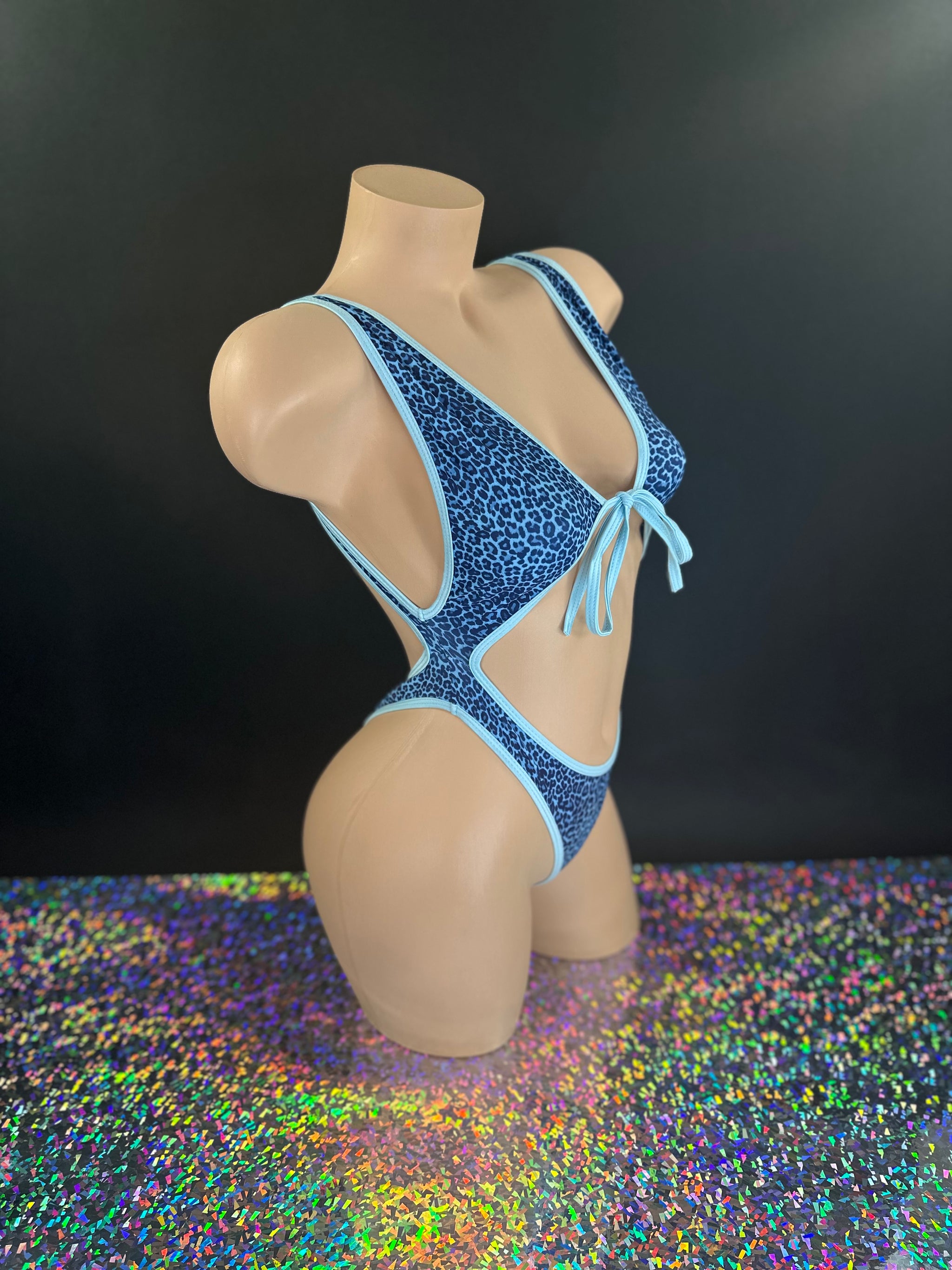 Blue Leopard Carson Bodysuit