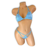 Tabitha Baby Blue Rhinestone Bikini