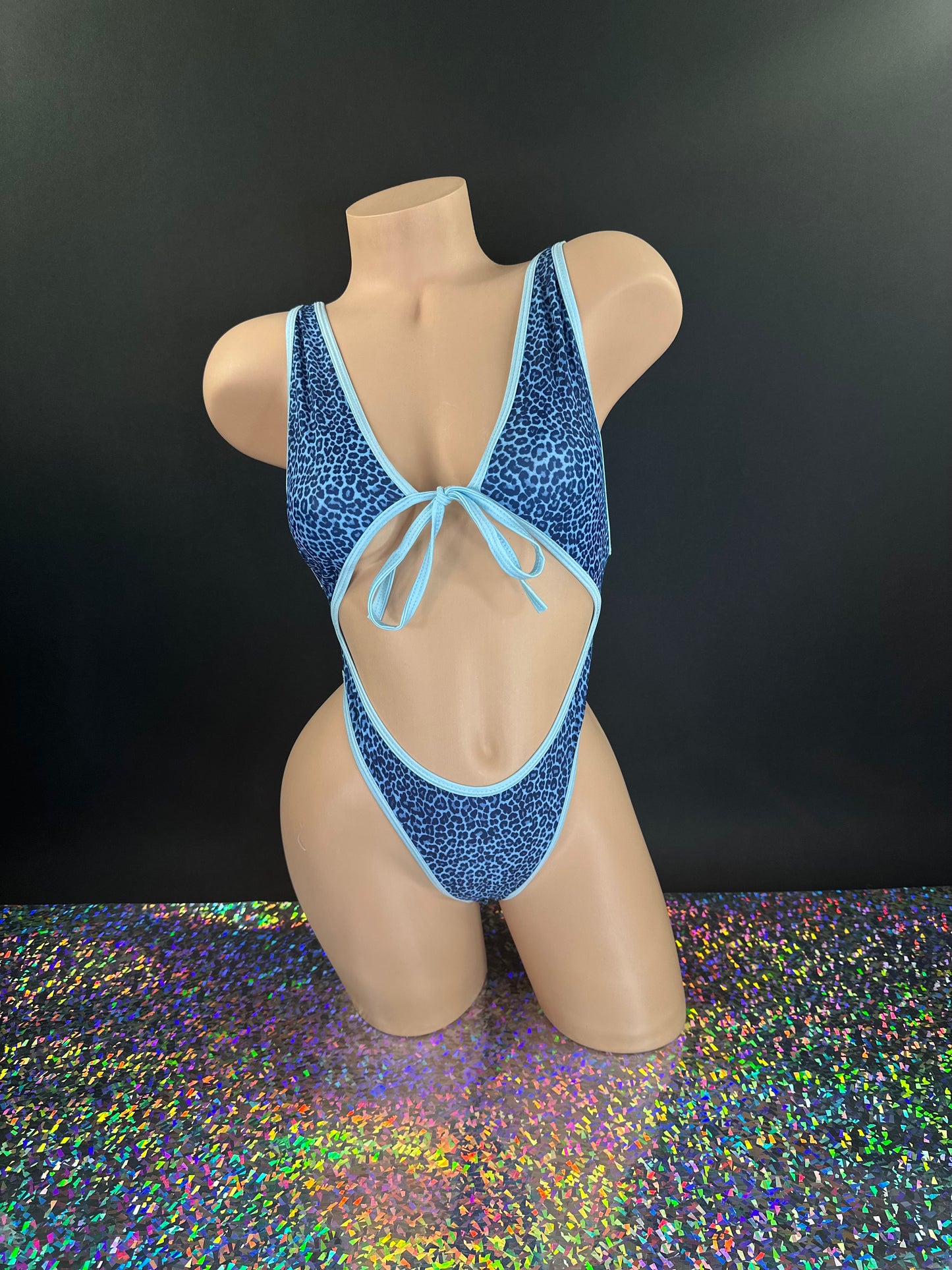 Blue Leopard Carson Bodysuit