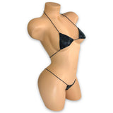 Black Snake Skin Teeny Tiny Micro ‘Kini