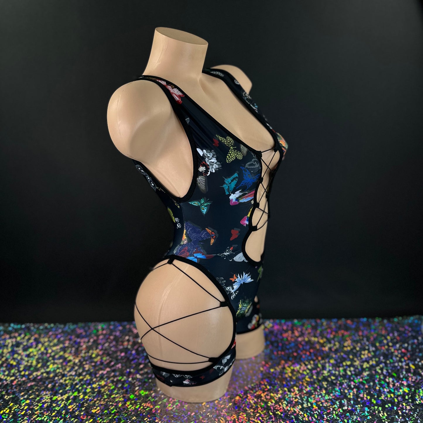 Black Butterfly Sheila Romper