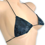 Black Snake Skin Teeny Tiny Micro ‘Kini