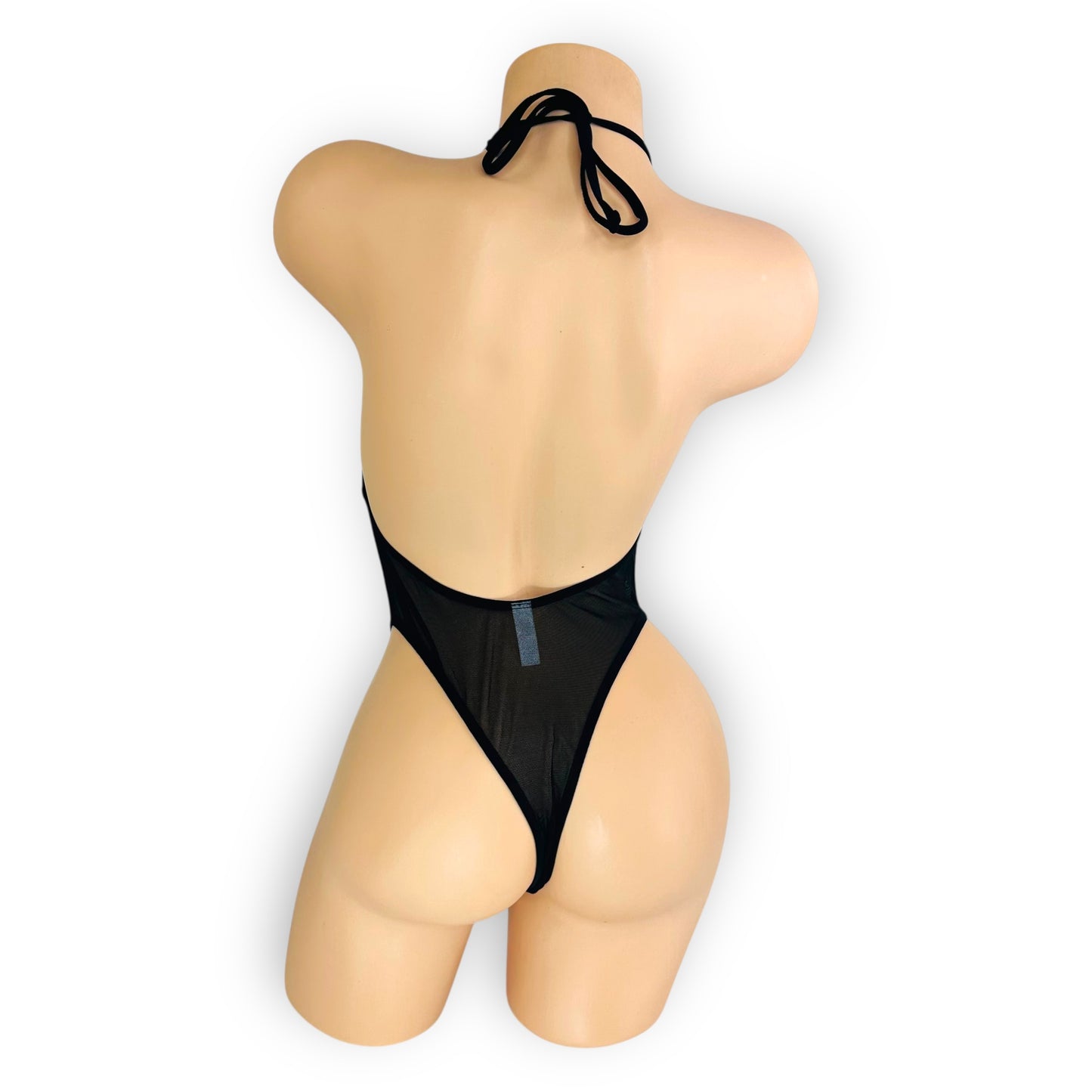 Black Rhinestone Burst Dana Bodysuit