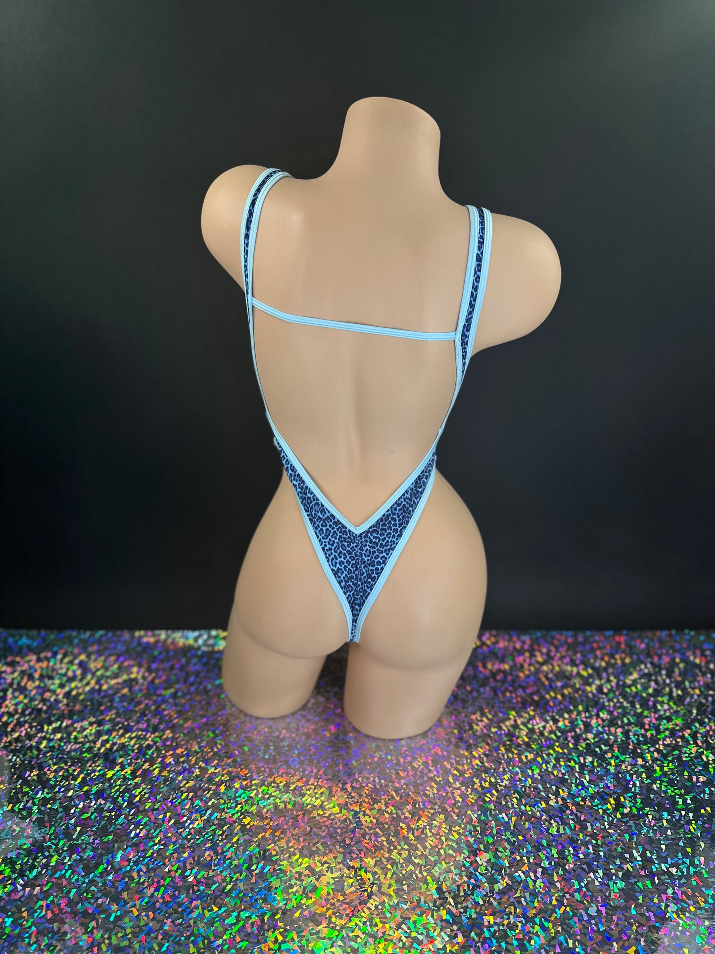Blue Leopard Carson Bodysuit
