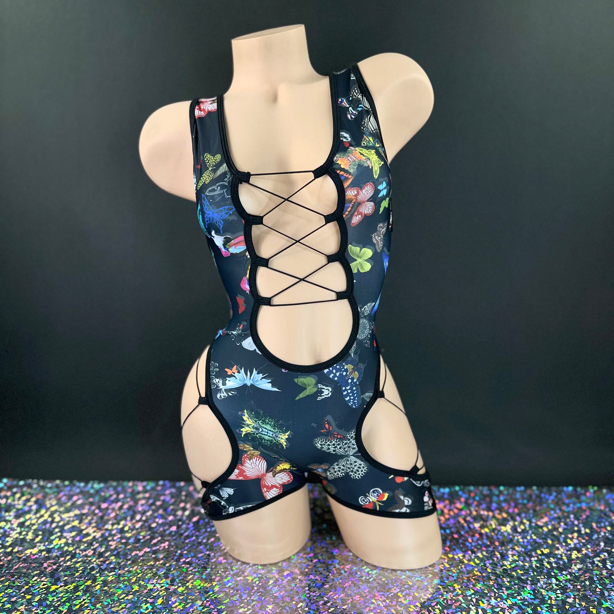 Black Butterfly Sheila Romper