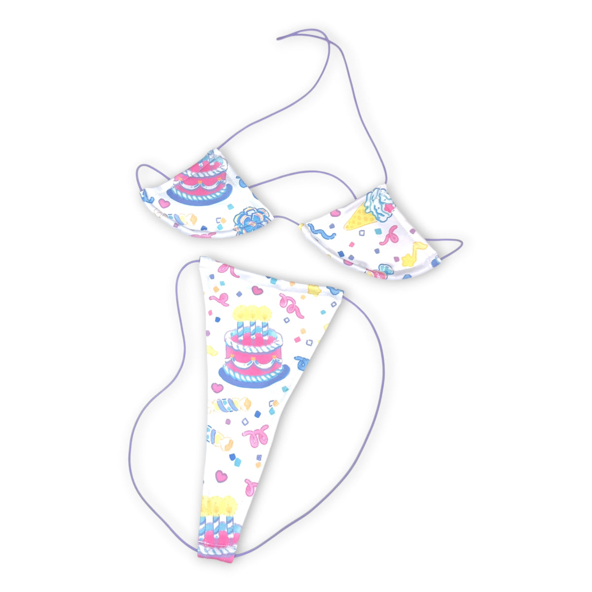 Pastel Birthday Cake Teeny Tiny Micro 'Kini