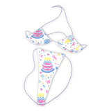Pastel Birthday Cake Teeny Tiny Micro 'Kini