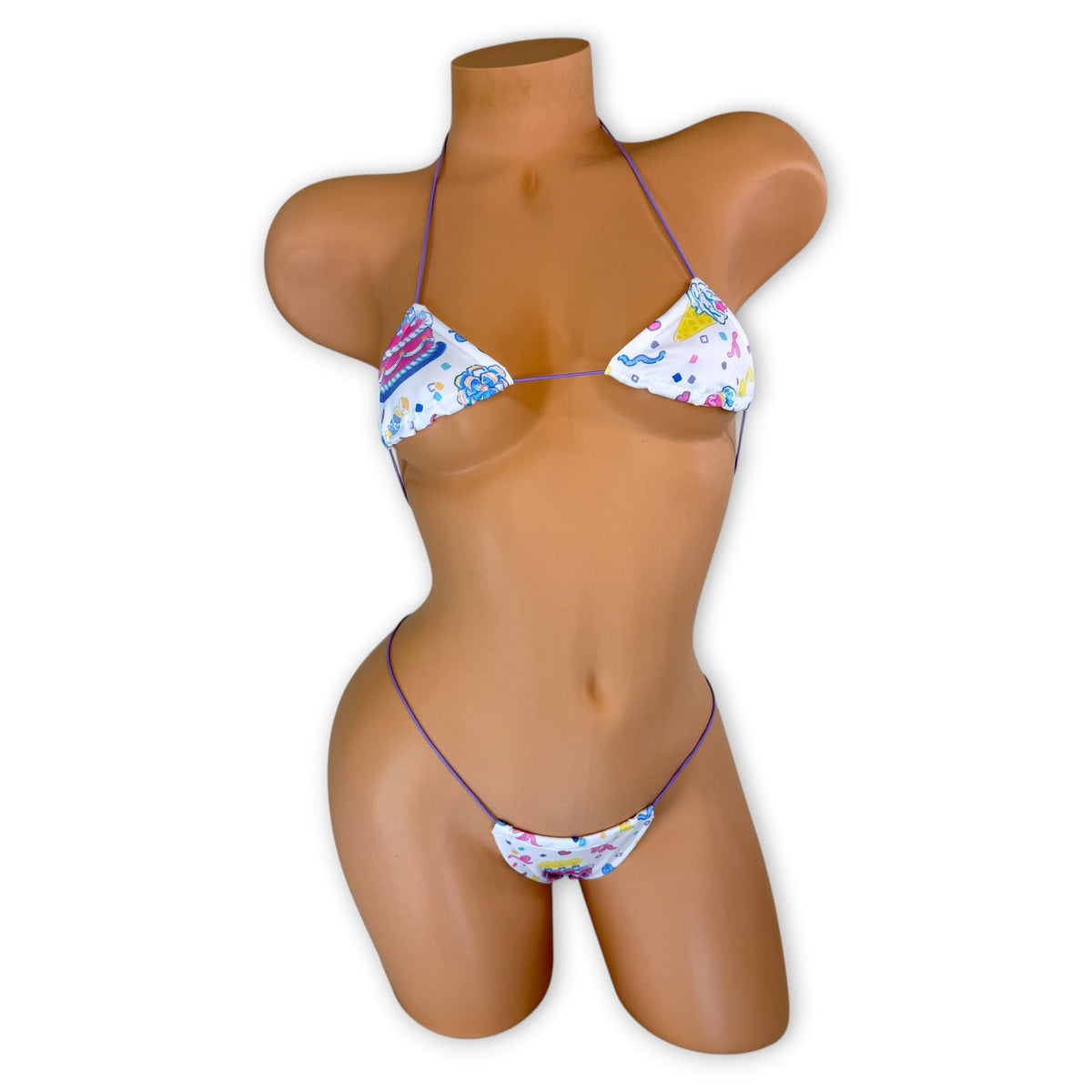 Pastel Birthday Cake Teeny Tiny Micro 'Kini