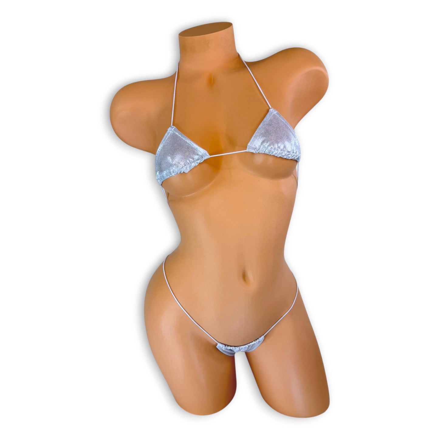 Silver Holographic Teeny Tiny Micro 'Kini