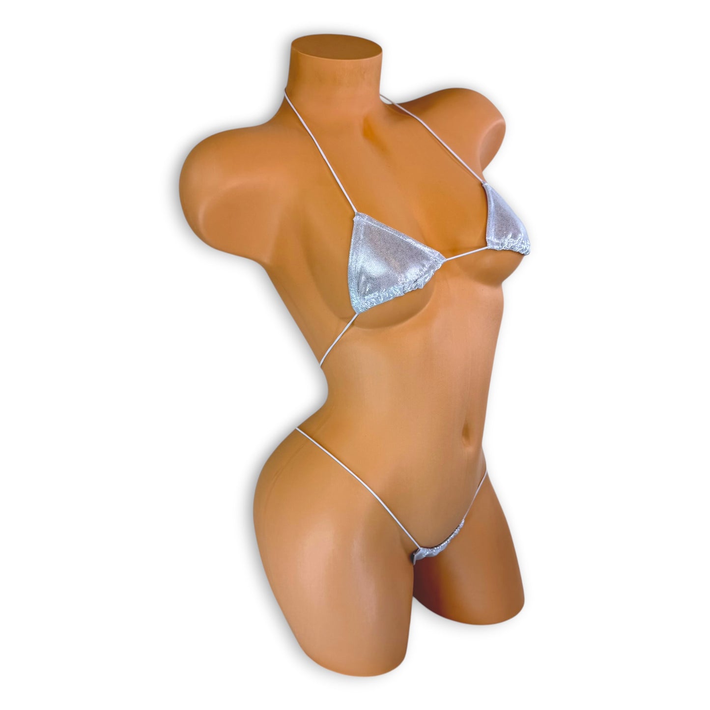 Silver Holographic Teeny Tiny Micro 'Kini
