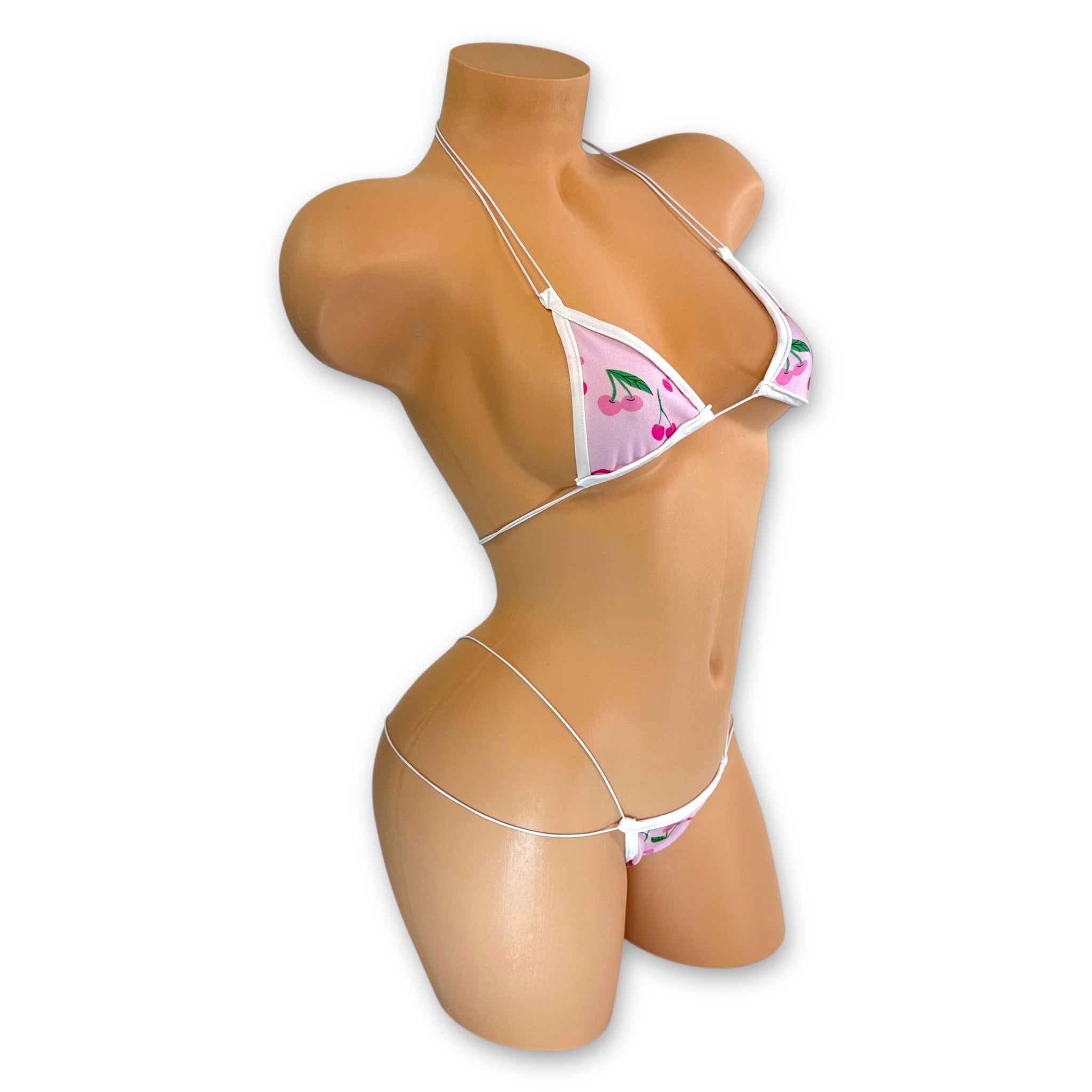 Cici Baby Pink Bow Cherry Micro ‘Kini