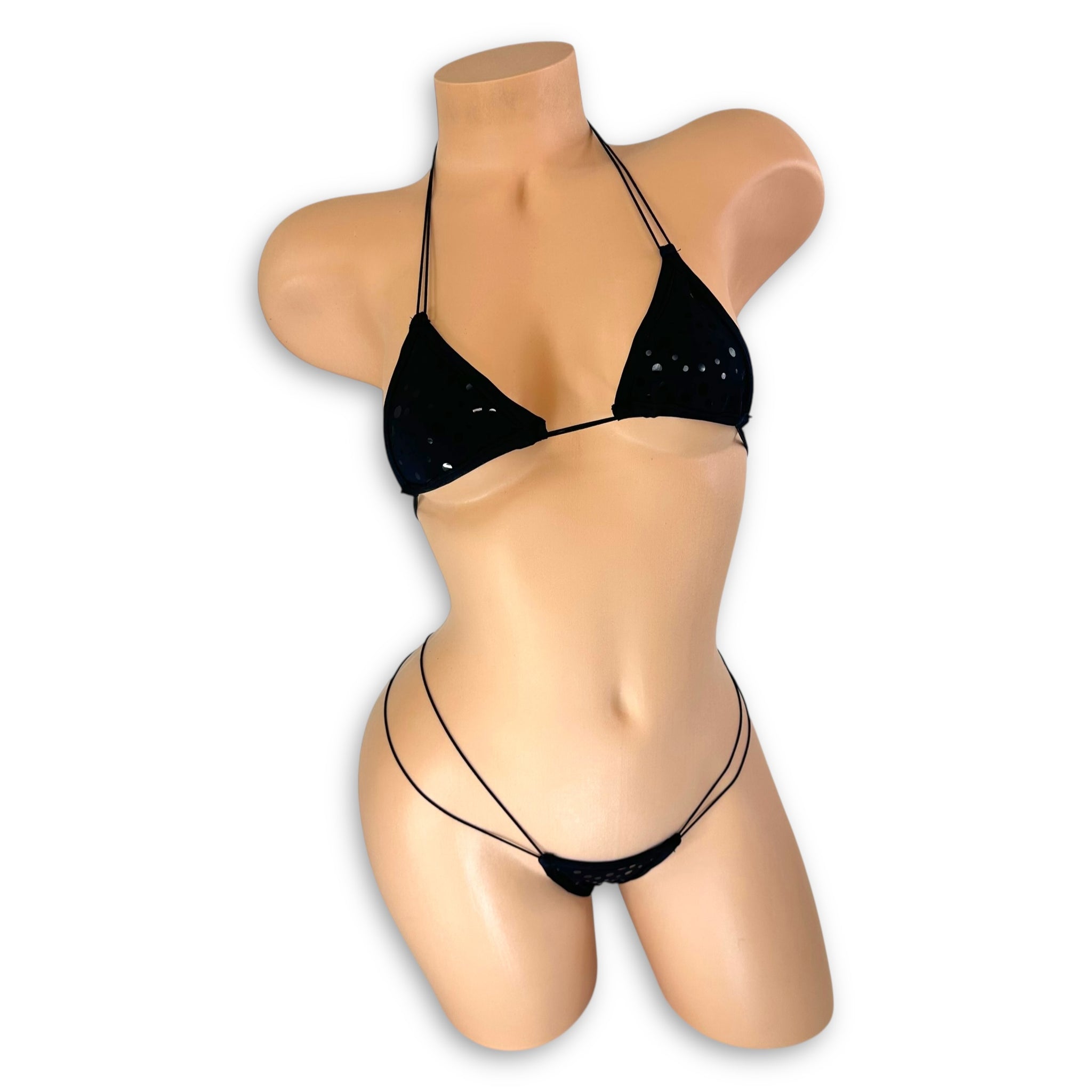 Cici Black Polkadot Micro ‘Kini