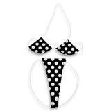 Black & White Polka Dot Teeny Tiny Micro 'Kini