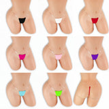 Clear Strap G-String on mannequin in all 8 colors, Golddiggers Boutique