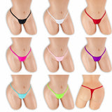 Covered Strap T-Back Thong on mannequin in all 8 colors, Golddiggers Boutique