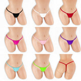 Double Clip Low Rise V-Back Thong on mannequin in all 8 colors, Golddiggers Boutique