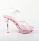 Fabulicious Cocktail-508 5 inch baby pink ankle strap sandal, inside view