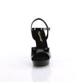 Fabulicious Cocktail-509 5 inch black ankle strap sandal, front view