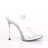 Fabulicious Gala-08MG 4.5 inch clear glitter stiletto ankle strap sandal, inside view