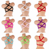 Harness cage top on mannequin in all 8 colors, Golddiggers Boutique