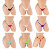 Mini V-Back Thong on mannequin in all 8 colors, Golddiggers Boutique