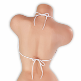 Moonstone white tri top on mannequin, back view, Golddiggers Boutique
