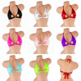 Open Front O-Ring Top on mannequin in all 8 colors, Golddiggers Boutique