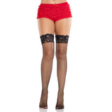 Front view of red lace ruffle tanga shorts - Golddiggers Boutique