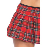Detail view of red and white prep school costume - Golddiggers Boutique