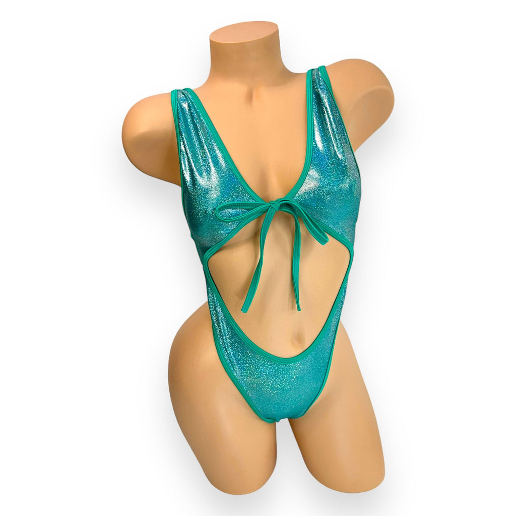 Aqua Shimmer Shine Carson Bodysuit