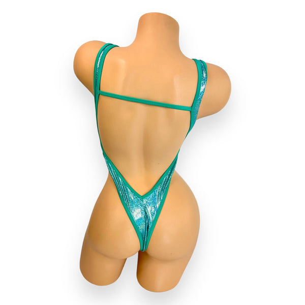 Aqua Shimmer Shine Carson Bodysuit