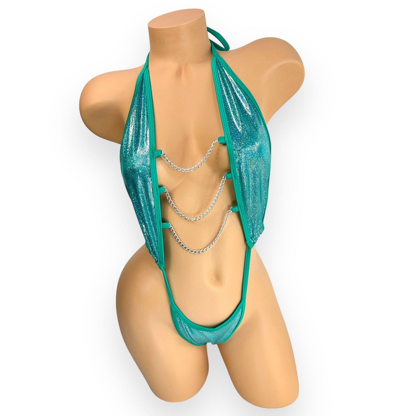 Aqua Shimmer Shine Donna Bodysuit