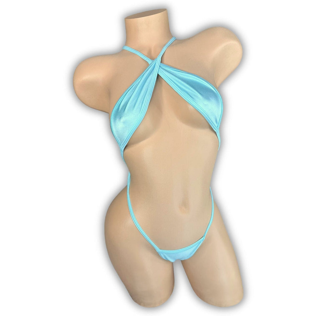 Baby Blue Slingshot-Bodysuit