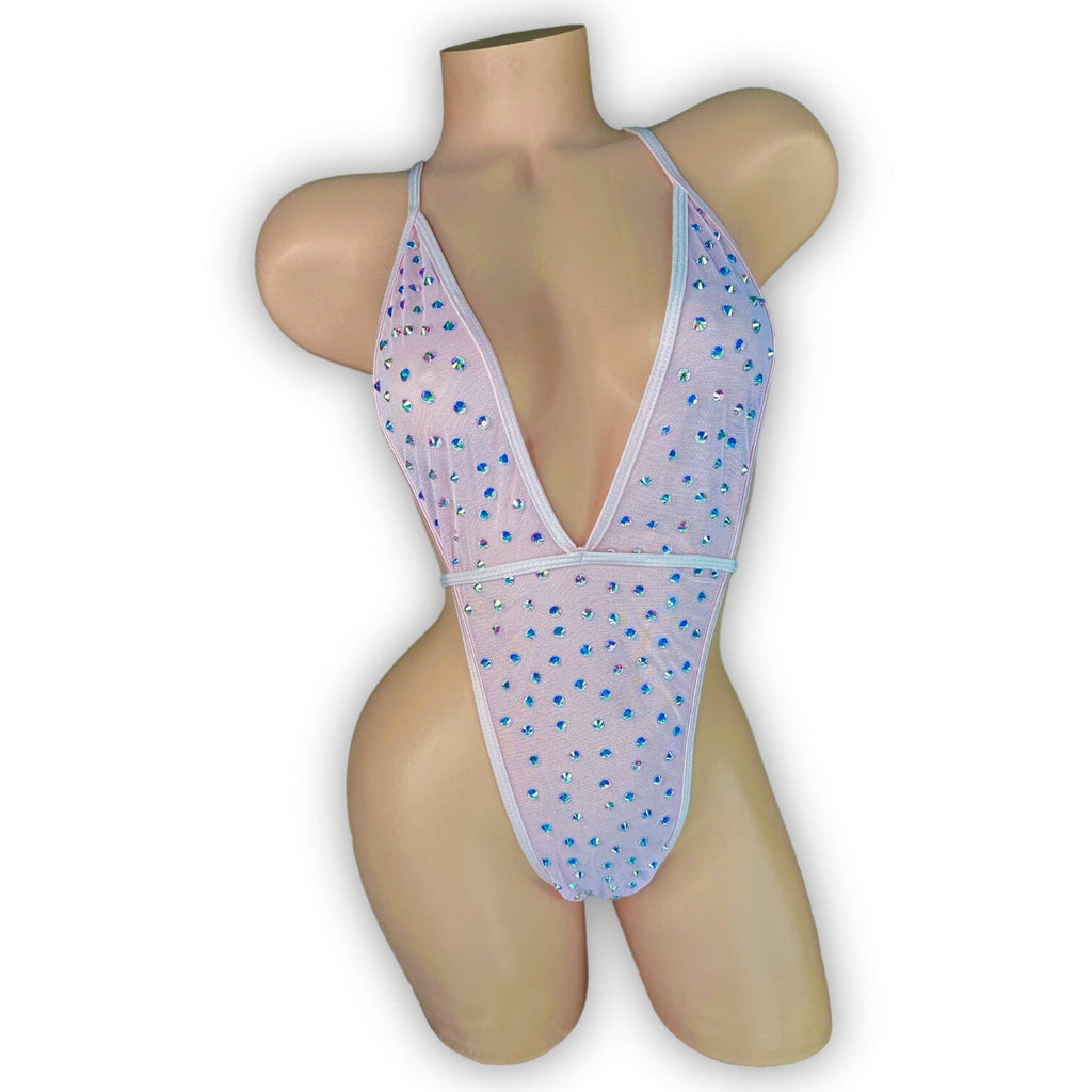 Baby Pink Gwyneth Slingshot-Bodysuit