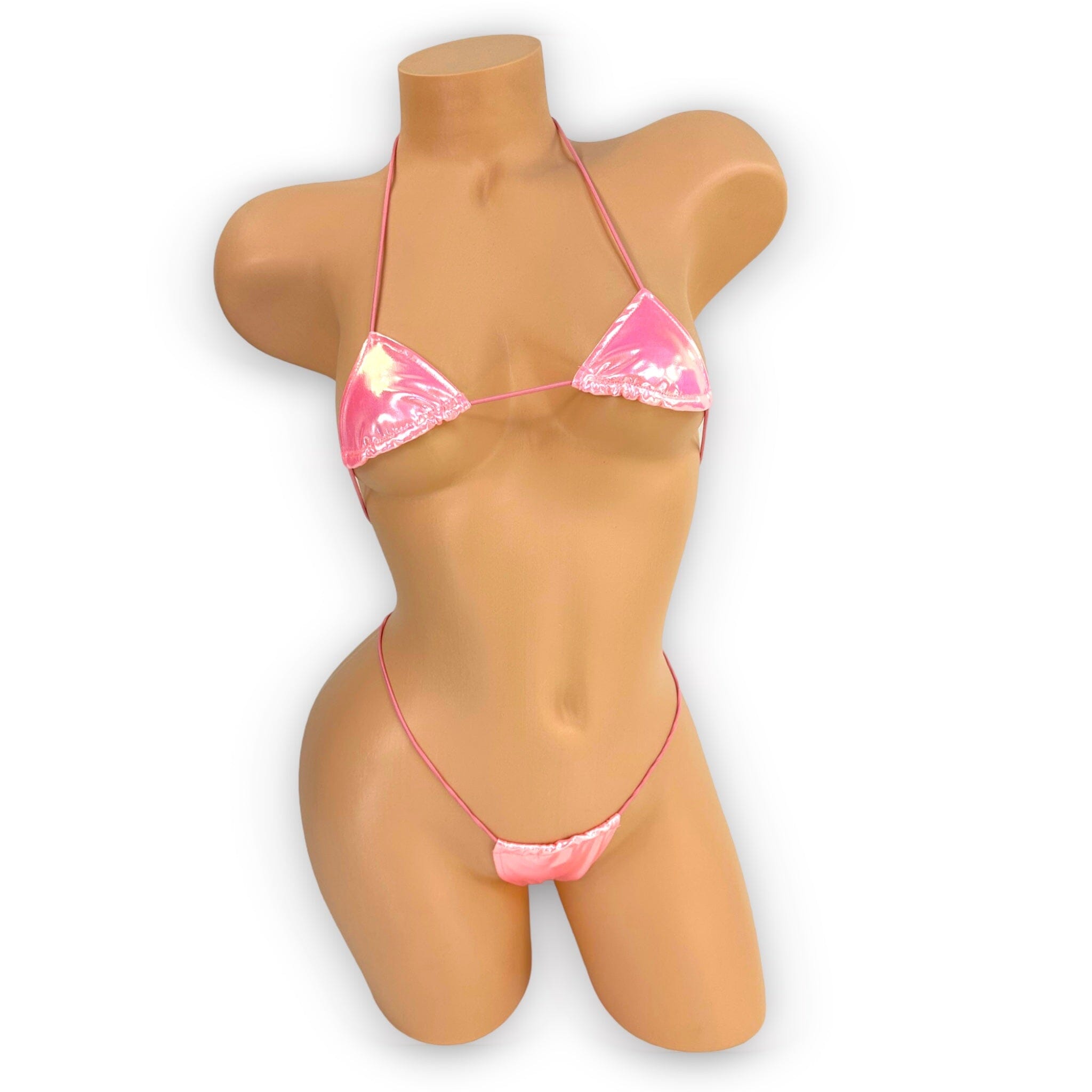 Baby Pink Oil Slick Teeny Tiny Micro ‘Kini