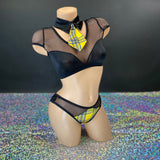 Black and Yellow School Girl Set