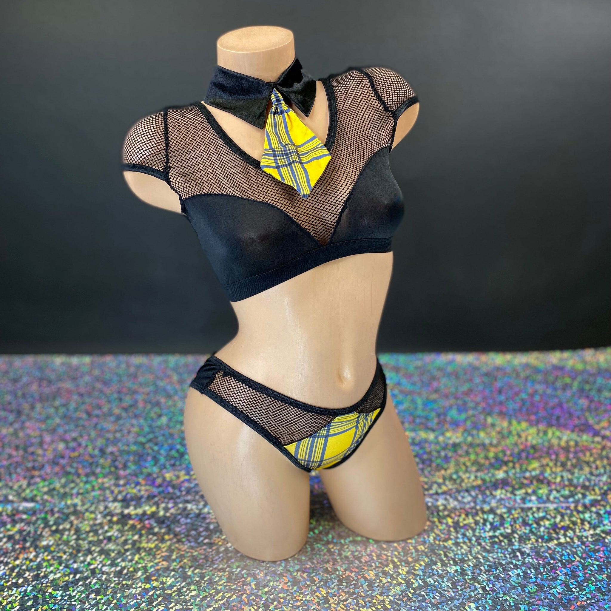 Black and Yellow School Girl Set