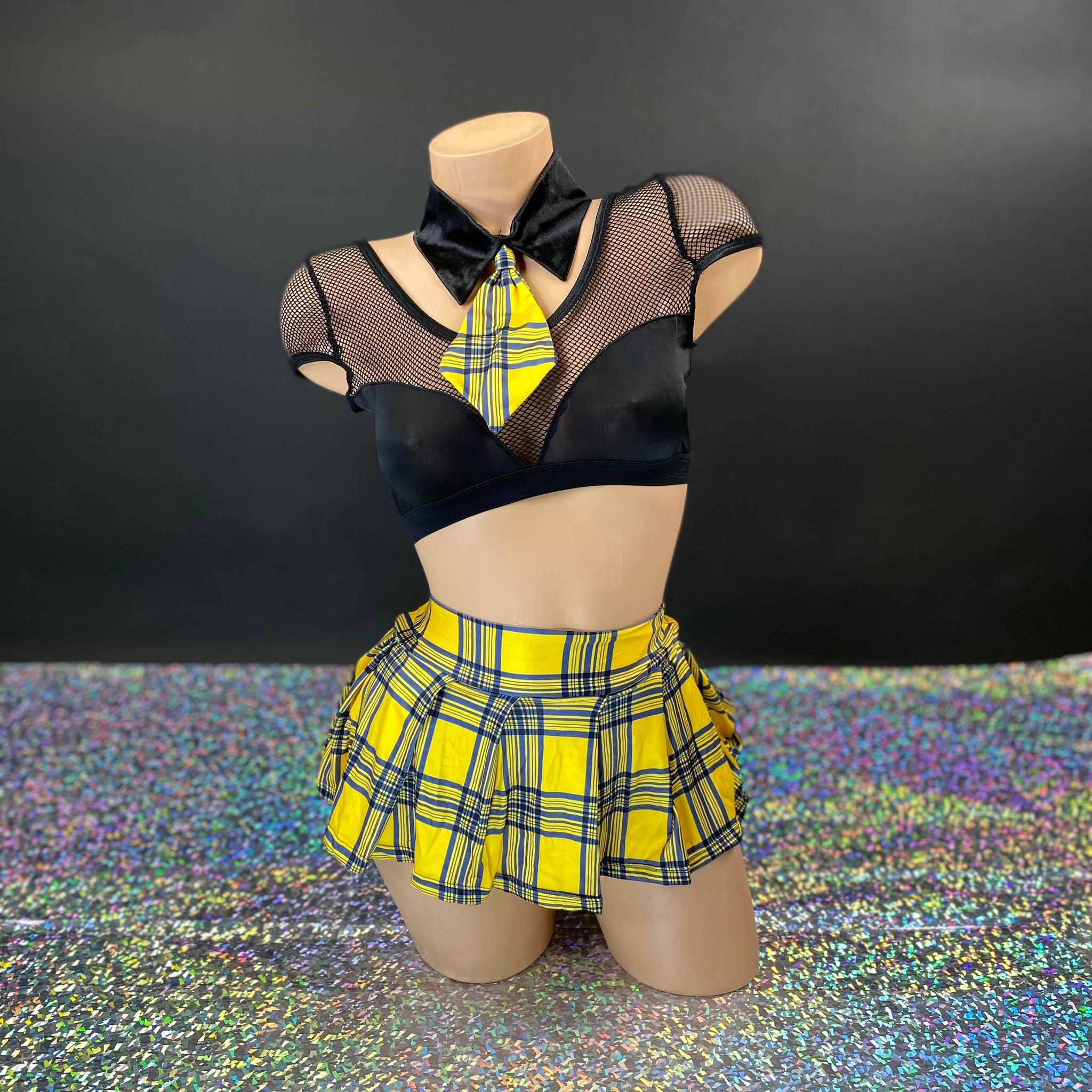 Black and Yellow School Girl Set