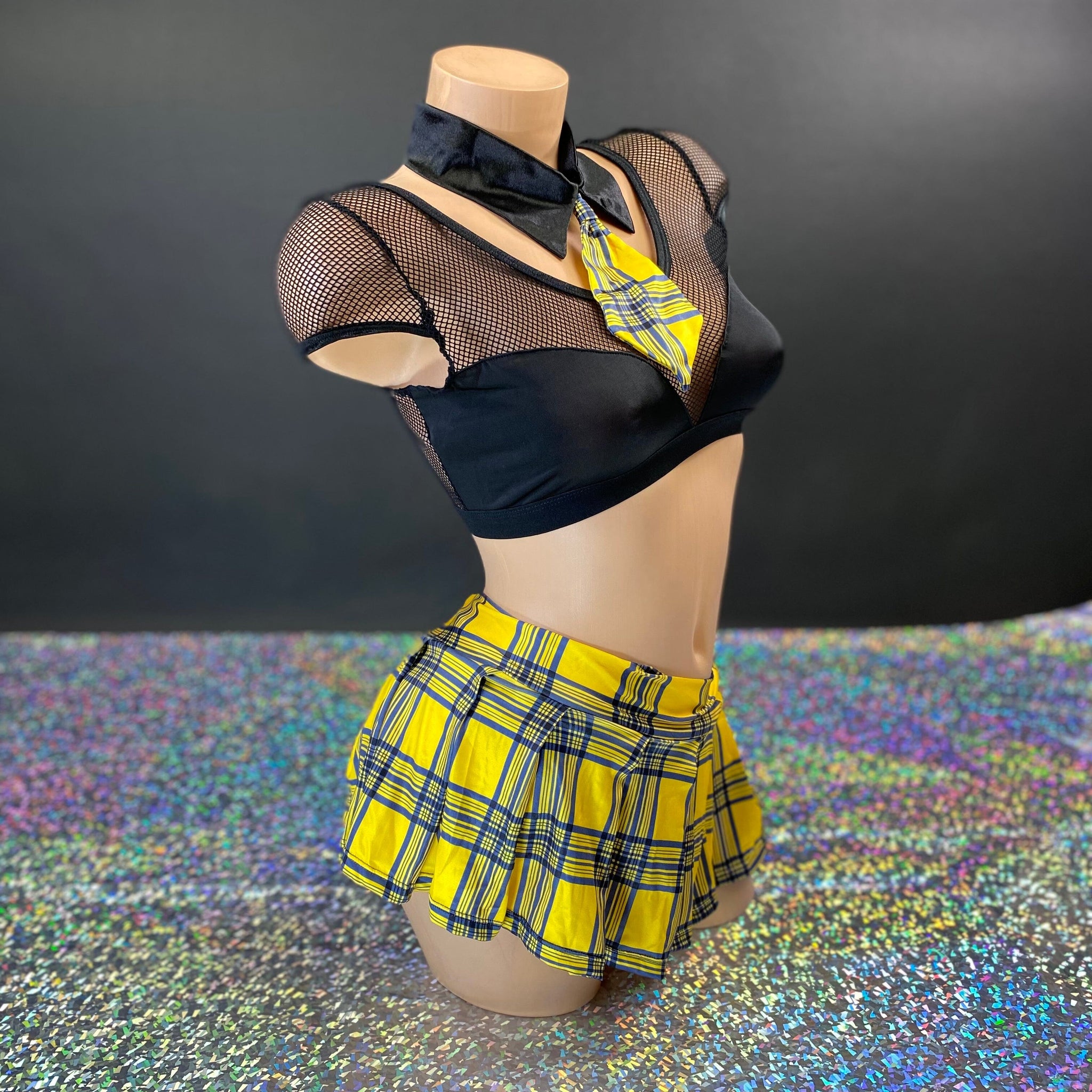 Black and Yellow School Girl Set