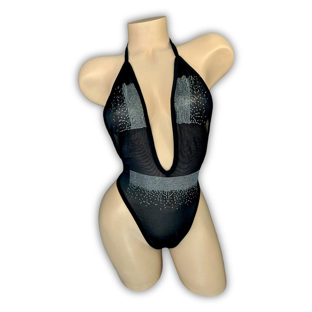 Black Mesh Jocelyn Bodysuit