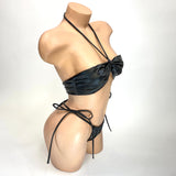 Black Pleather Sofia Set