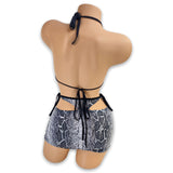 Cobra Salma Faux Thong Skirt Set