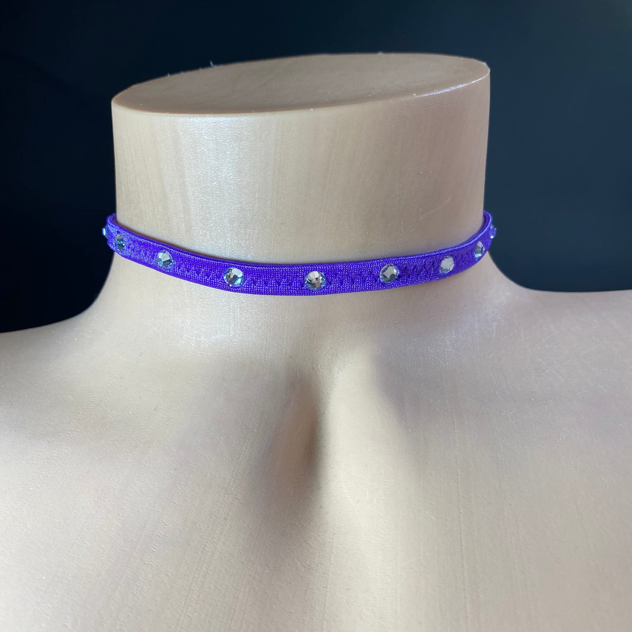 Colored Rhinestone Chokers